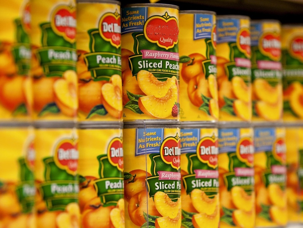 canned peaches